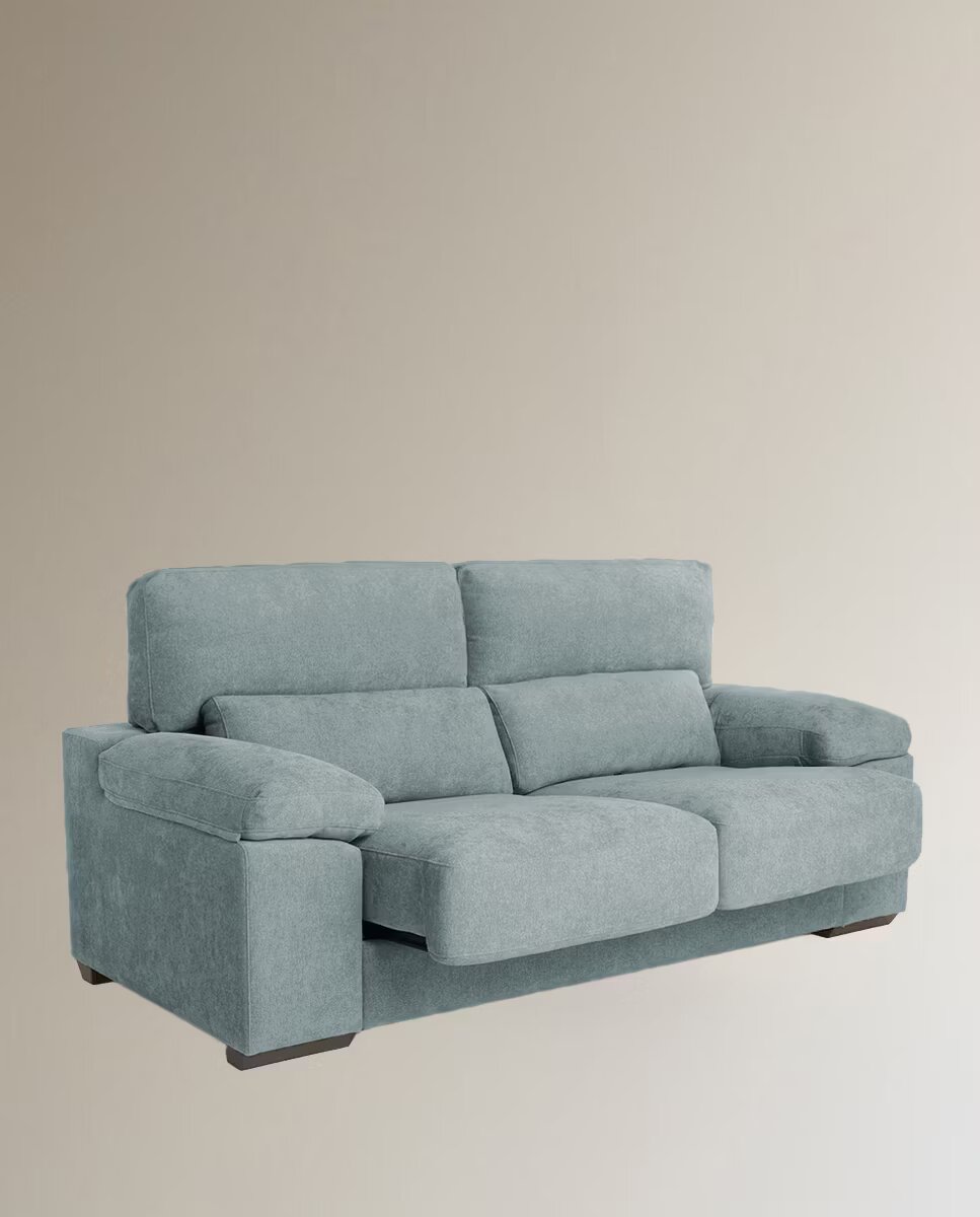 Sofá de 3 plazas con 2 asientos deslizantes Jerte El Corte Inglés - Storm/Aqua Storm/Aqua-5