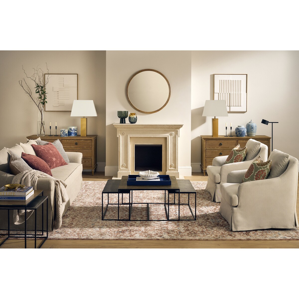 Sofá de 3 plazas desenfundable de lino Menorca El Corte Inglés Lino-7