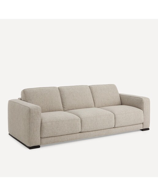 Sofá de 3 plazas con 3 asientos Milán Natuzzi Edition - Beige Beige-2