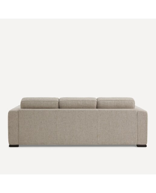 Sofá de 3 plazas con 3 asientos Milán Natuzzi Edition - Beige Beige-4