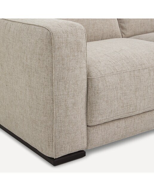 Sofá de 3 plazas con 3 asientos Milán Natuzzi Edition - Beige Beige-5