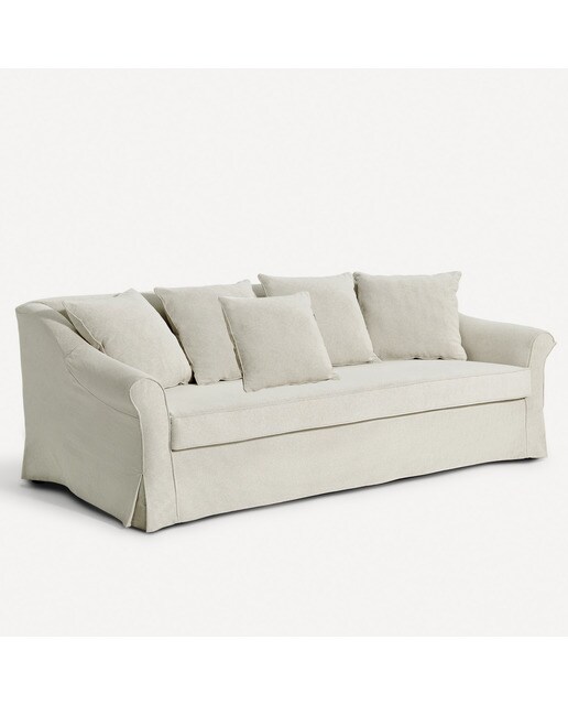 Sofá de 4 plazas tapizado desenfundable Menorca - Jaipur Crema Jaipur Crema-2