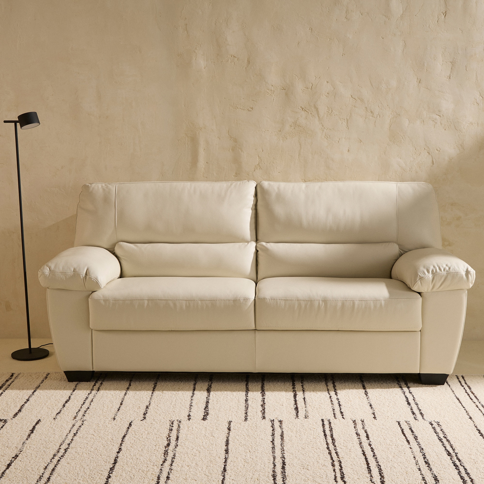 Imagem 0 de Sofá de pele de 3 lugares Vera El Corte Inglés