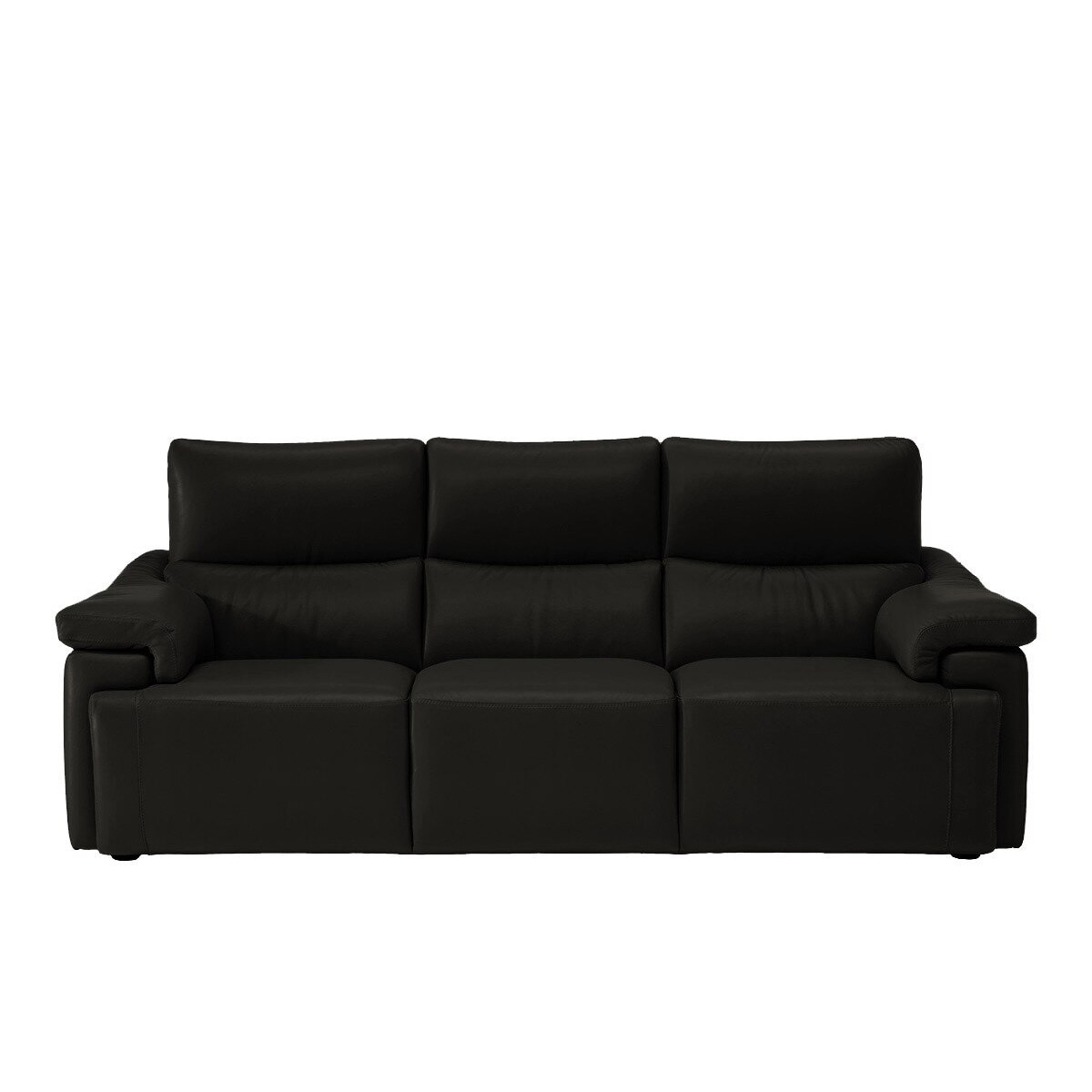 Sofá de piel de 3 plazas con 3 asientos y relax eléctrico Jefferson M55 Natuzzi Editions - Choco Choco-1