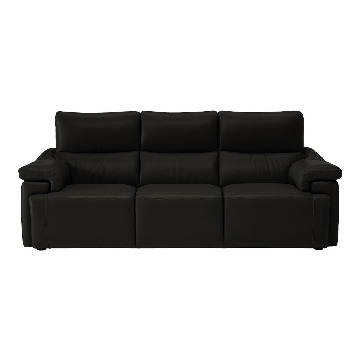 Sofá de piel de 3 plazas XL Jefferson Natuzzi Editions - Choco Choco-1