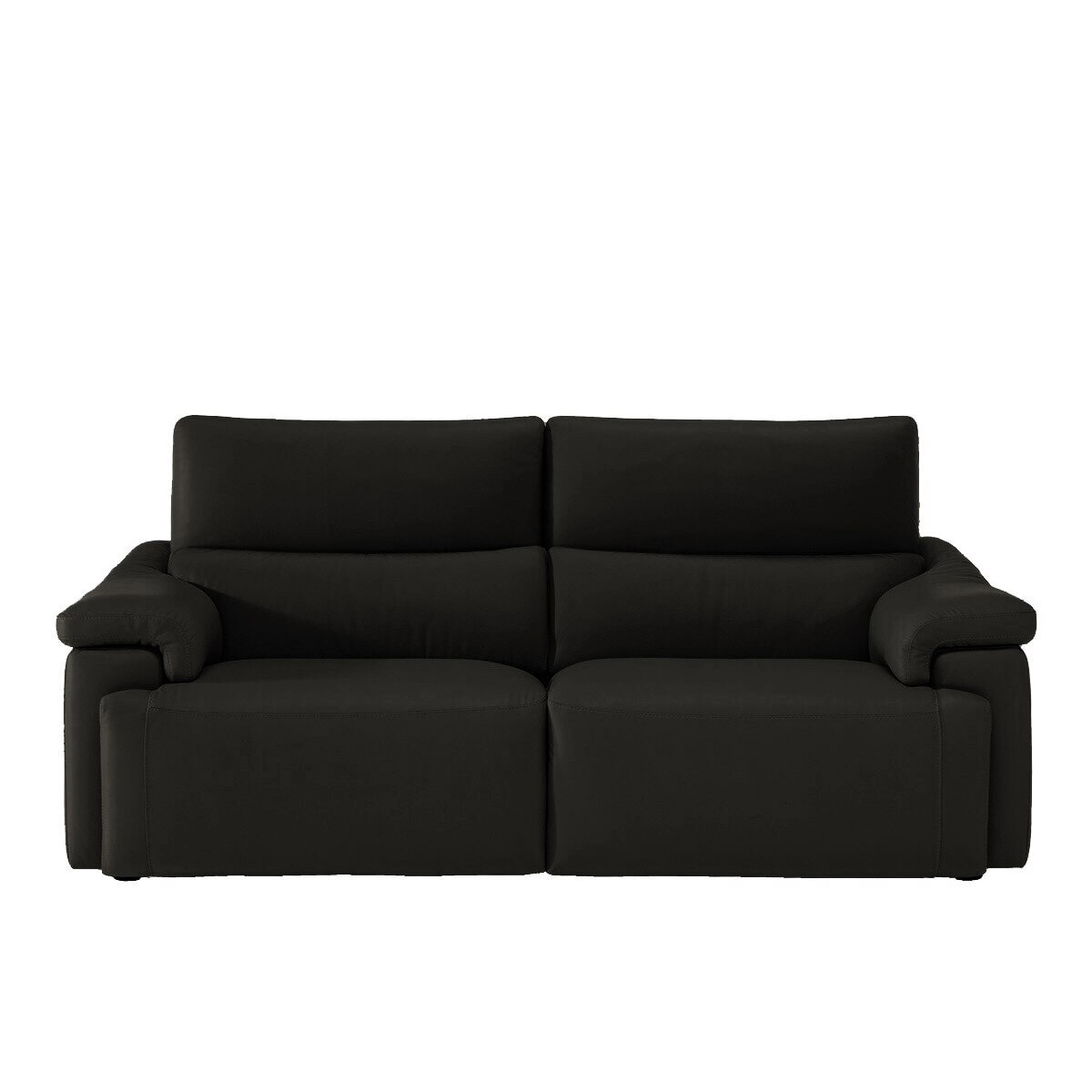 Sofá de piel de 3 plazas con 2 asientos y relax eléctrico Jefferson N46 Natuzzi Editions - Choco Choco-1