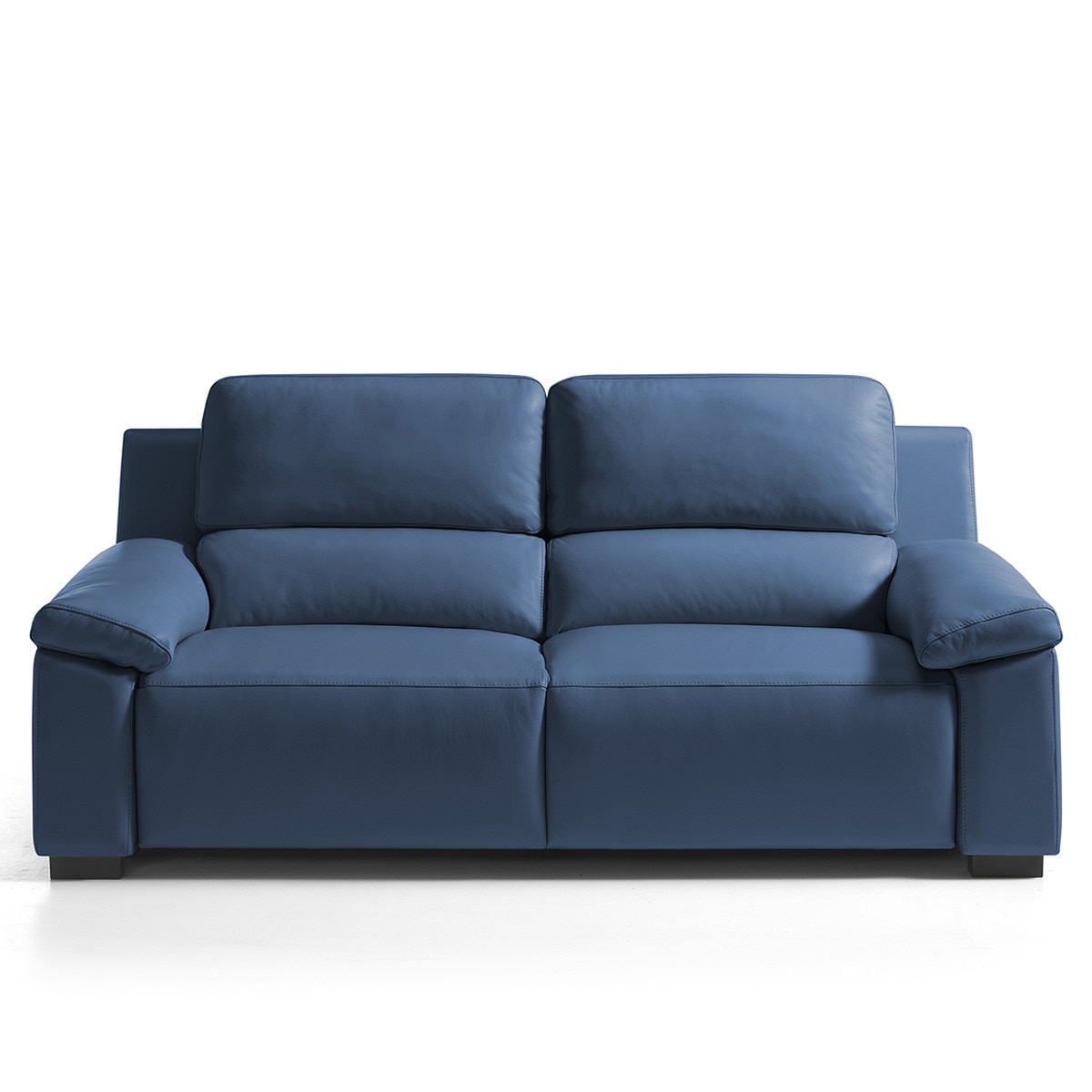 Imagem 0 de Sofá de 3 Lugares em Pele com 2 Assentos de Relax Bolzano