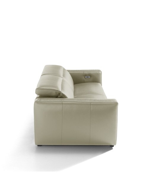 Sofá de piel de 3 plazas con 2 asientos relax eléctricos Trento El Corte Inglés - Pietra 204 cm Pietra-5