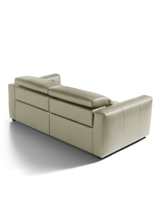 Sofá de piel de 3 plazas con 2 asientos relax eléctricos Trento El Corte Inglés - Pietra 204 cm Pietra-6