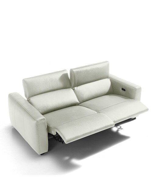 Sofá de piel de 3 plazas con 2 asientos relax eléctricos Trento El Corte Inglés - Artico 204 cm Artico-3