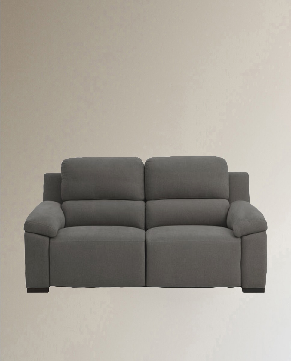 Sofá de 2 Lugares com 2 Lugares com Relax Elétrico Bolzano Storm - Cinzento Escuro-2