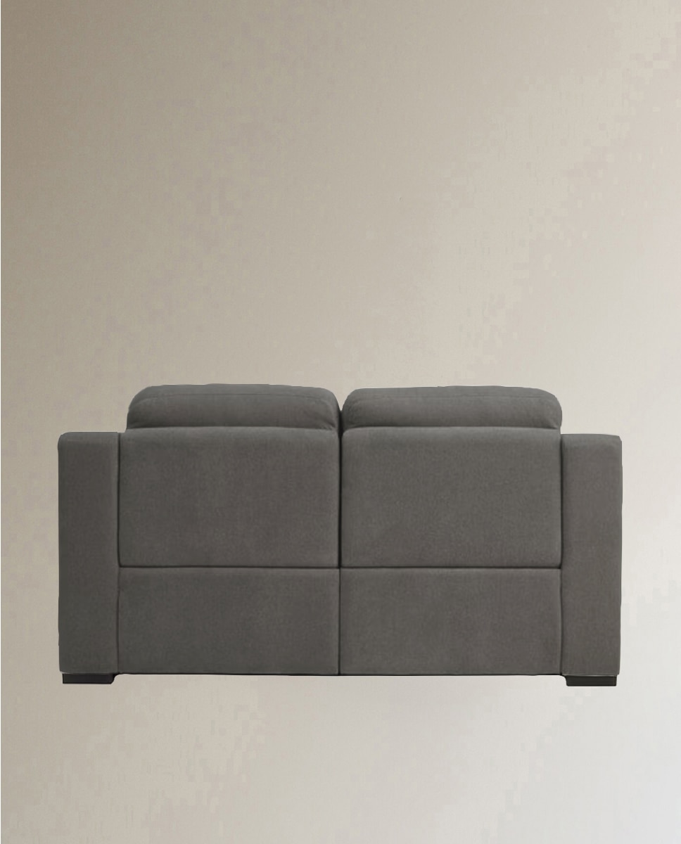 Sofá de 2 Lugares com 2 Lugares com Relax Elétrico Bolzano Storm - Cinzento Escuro-4