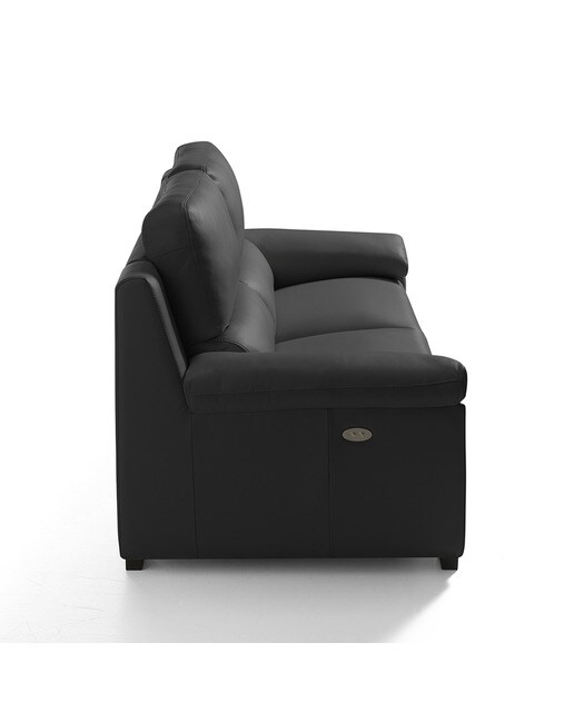 Imagen 3 de Sofá de piel de 2 plazas con 2 asientos relax eléctricos Bolzano El Corte Inglés - Negro Negro