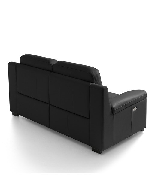 Imagen 5 de Sofá de piel de 2 plazas con 2 asientos relax eléctricos Bolzano El Corte Inglés - Negro Negro