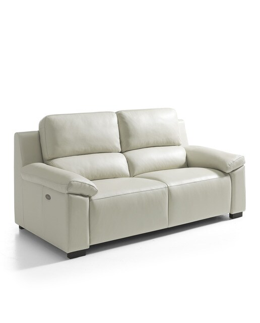 Imagen 2 de Sofá de piel de 2 plazas con 2 asientos relax eléctricos Bolzano El Corte Inglés - Blanco Blanco