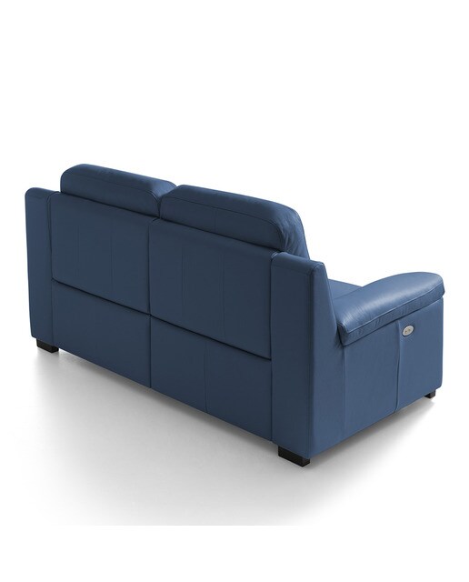 Imagen 5 de Sofá de piel de 2 plazas con 2 asientos relax eléctricos Bolzano El Corte Inglés - Azul Azul