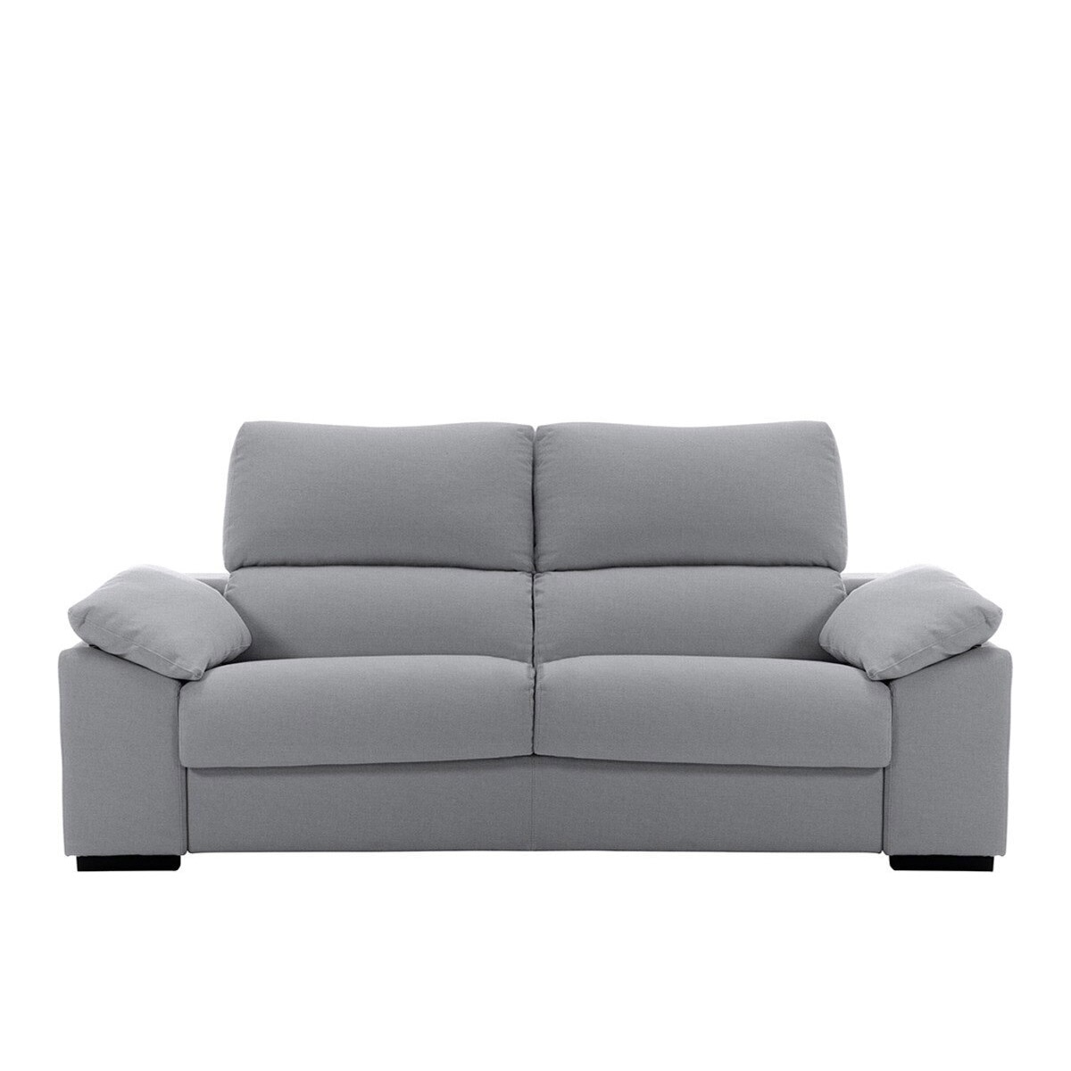 Sofá tapizado de 2 plazas con asientos deslizantes Frank El Corte Inglés - Gris Gris-1