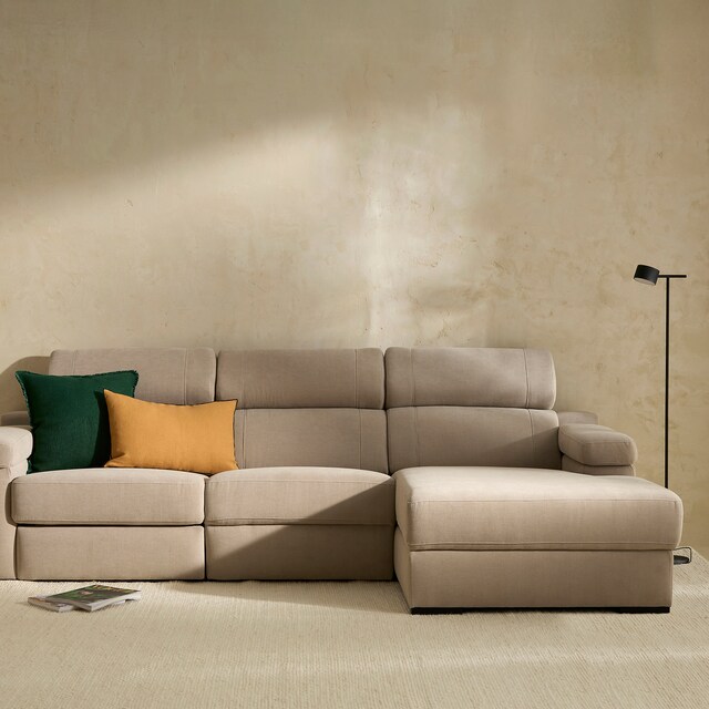 Imagen 0 de Sofá de 3 plazas con chaiselongue derecha y un asiento relax eléctrico City El Corte Inglés