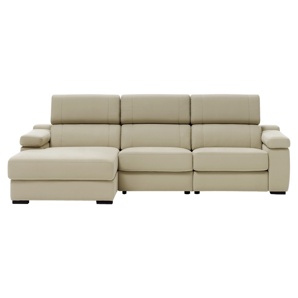 Imagem 0 de Sofá de 3 Lugares com Chaise Longue Esquerdo e um Assento Relax Elétrico City