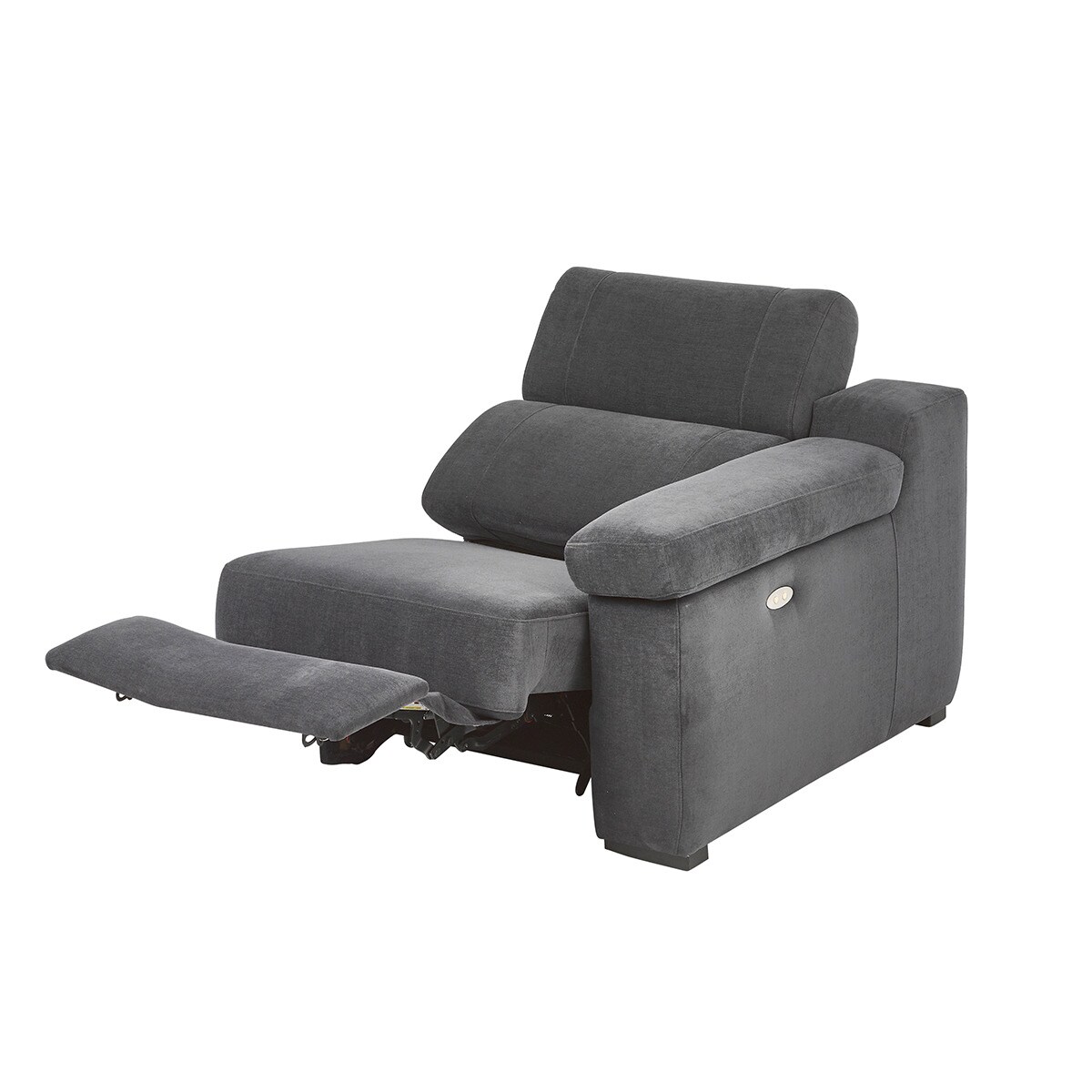 Módulo para sofá com braço direito e relax eléctrico City Antracite-4