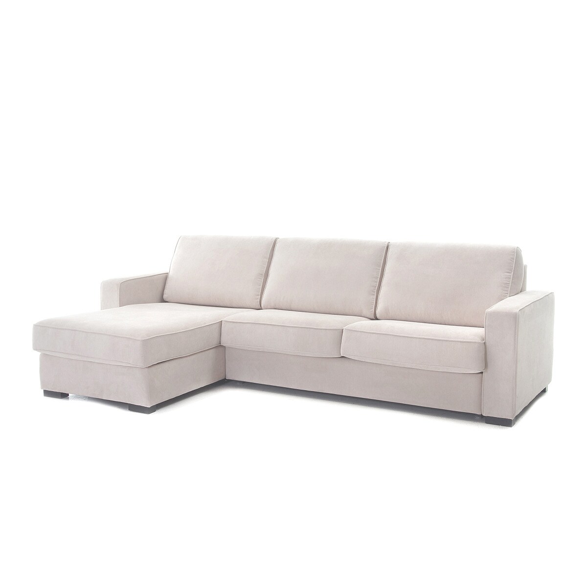 Sofá de 5 lugares com chaise longue esquerda Padua Bege-2
