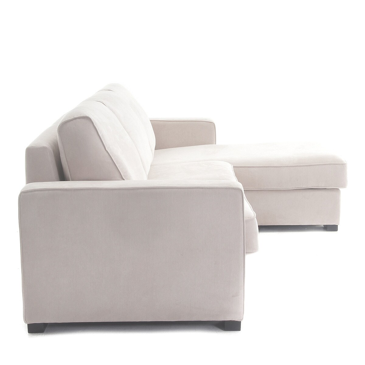 Sofá-cama de 5 lugares com chaise longue direita Padua Bege-3