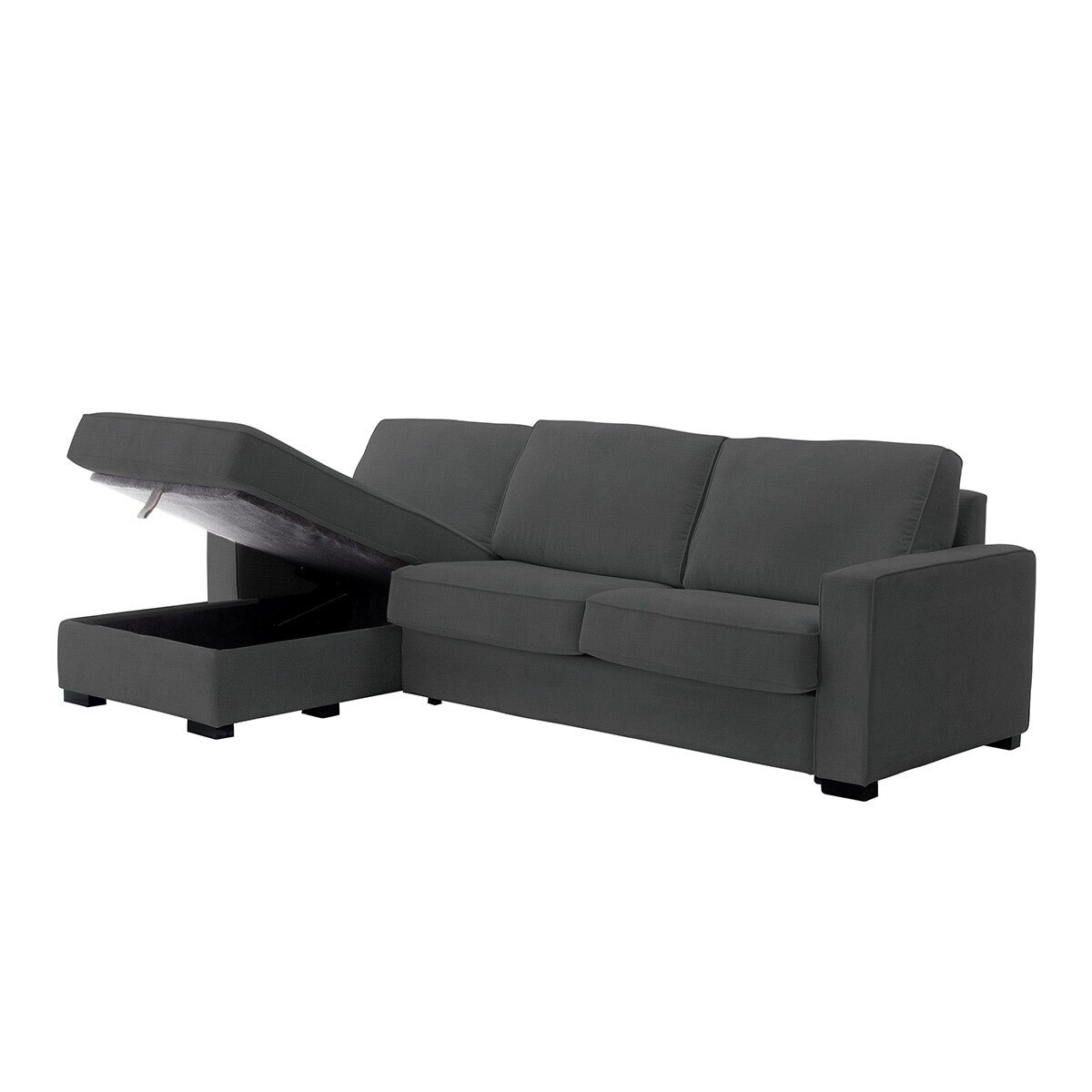 Sofá cama de 5 plazas con chaiselongue izquierda Padua El Corte Inglés - Gris Antracita Gris Antracita-5