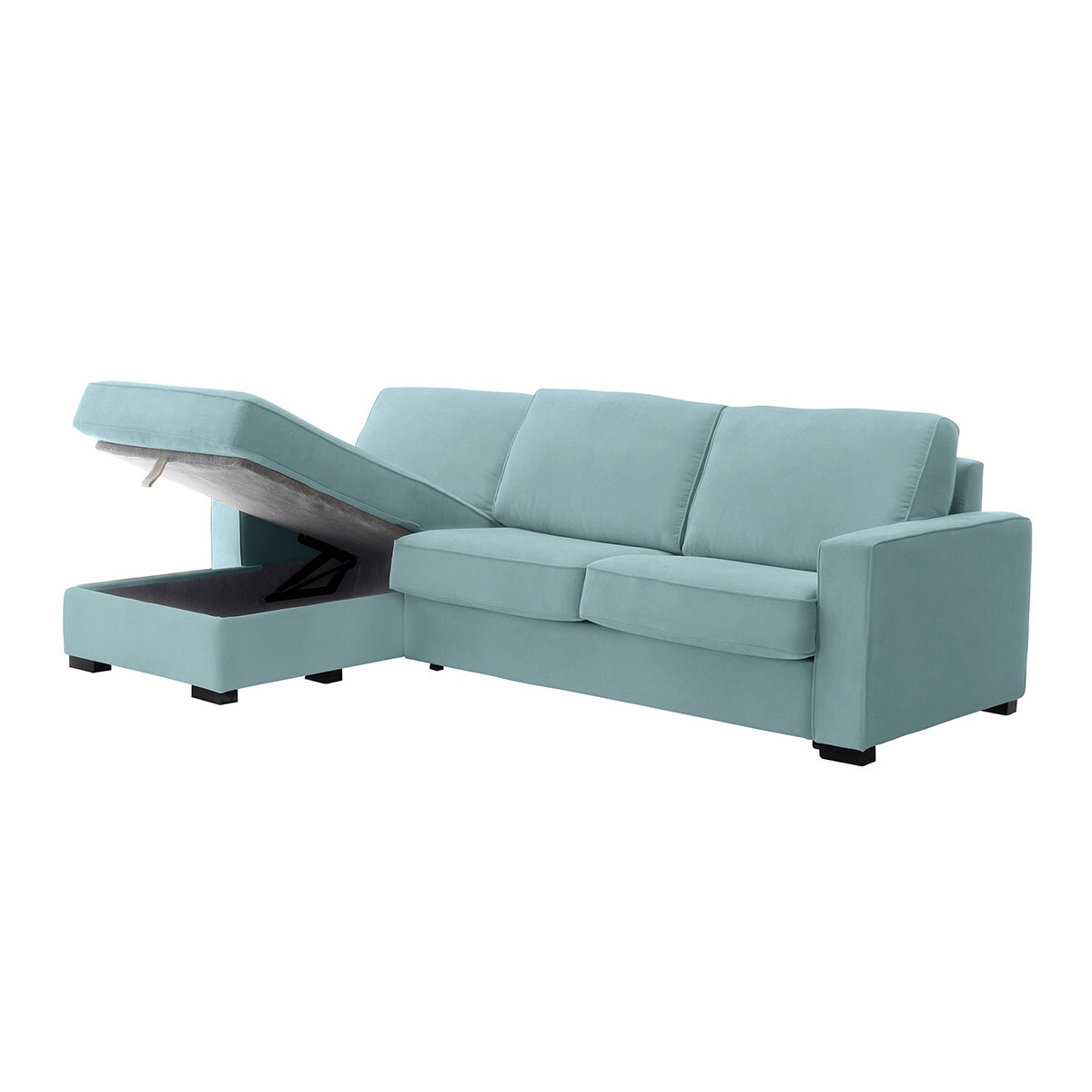 Sofá cama de 5 plazas con chaiselongue izquierda Padua El Corte Inglés - Verde Agua Verde Agua-5