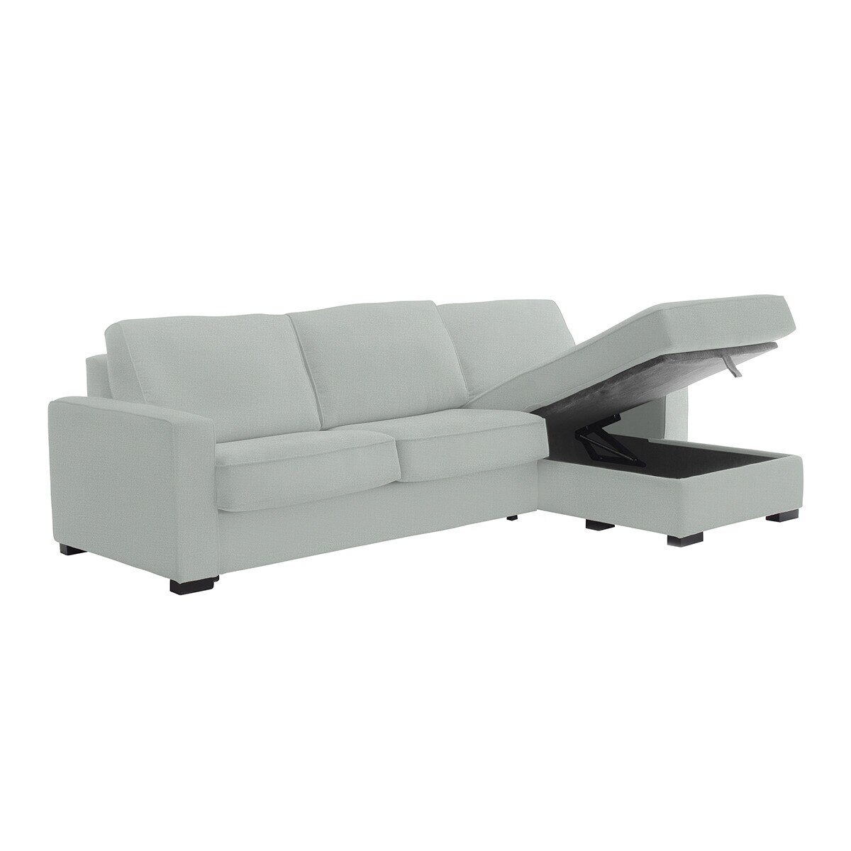 Sofá cama de 5 plazas con chaiselongue derecha Padua El Corte Inglés - Plata Plata-5