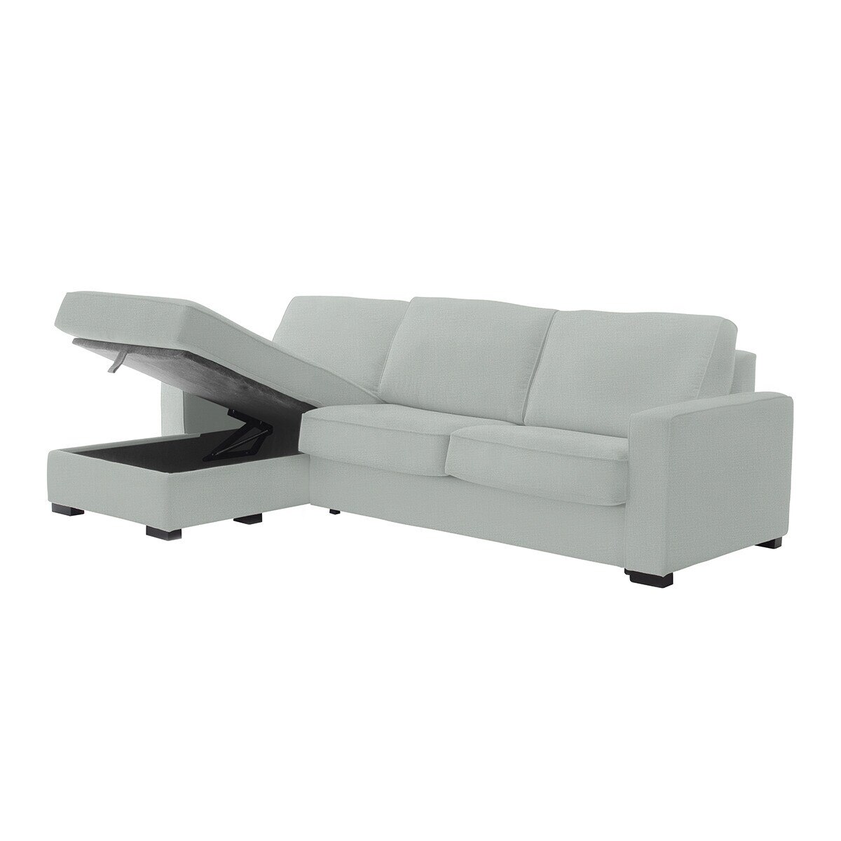 Sofá cama de 5 plazas con chaiselongue izquierda Padua El Corte Inglés - Plata Plata-5