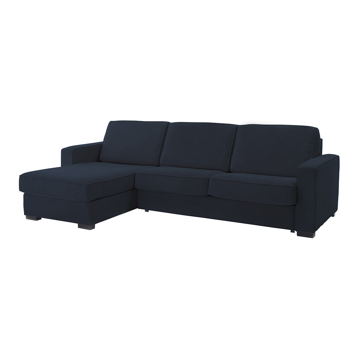 Sofá de 5 plazas con chaiselongue izquierda Padua El Corte Inglés - Azul marino Azul marino-2
