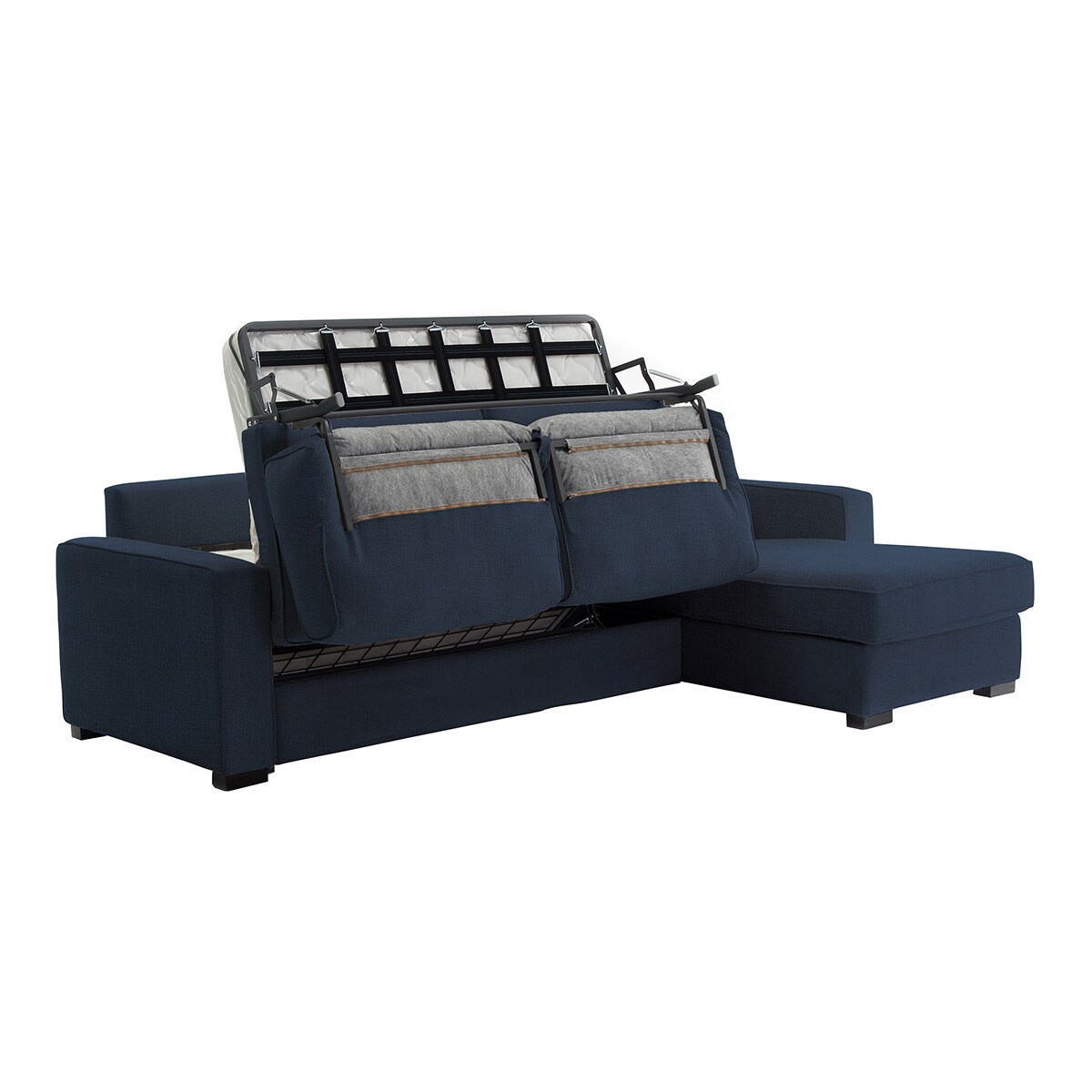 Sofá cama de 5 plazas con chaiselongue derecha Padua El Corte Inglés - Azul marino Azul marino-7