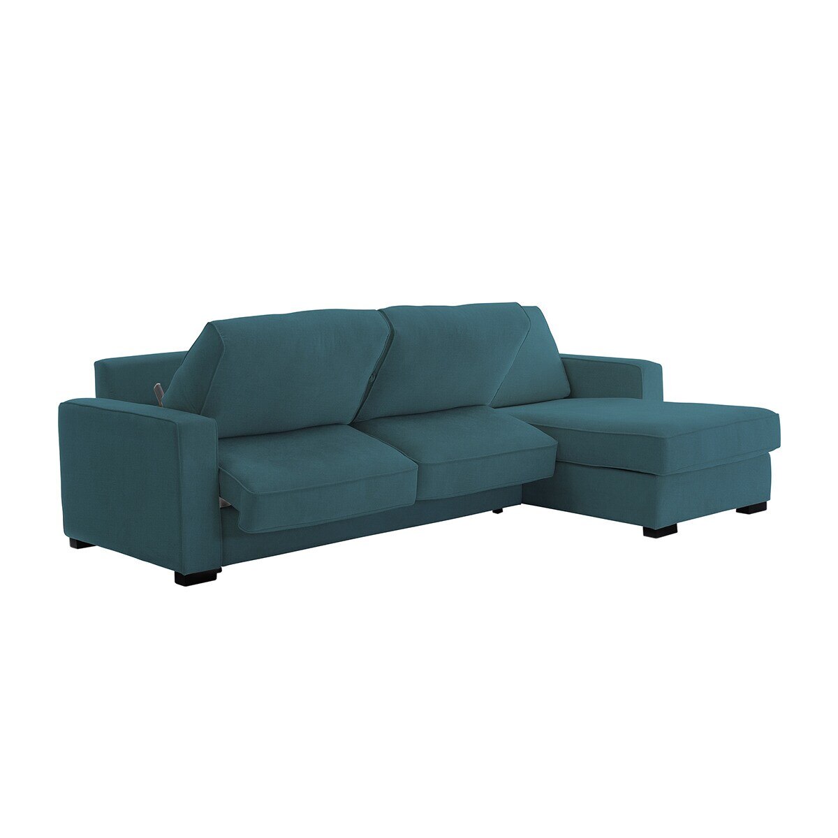 Sofá cama de 5 plazas con chaiselongue derecha Padua El Corte Inglés - Azul Océano Azul Océano-5