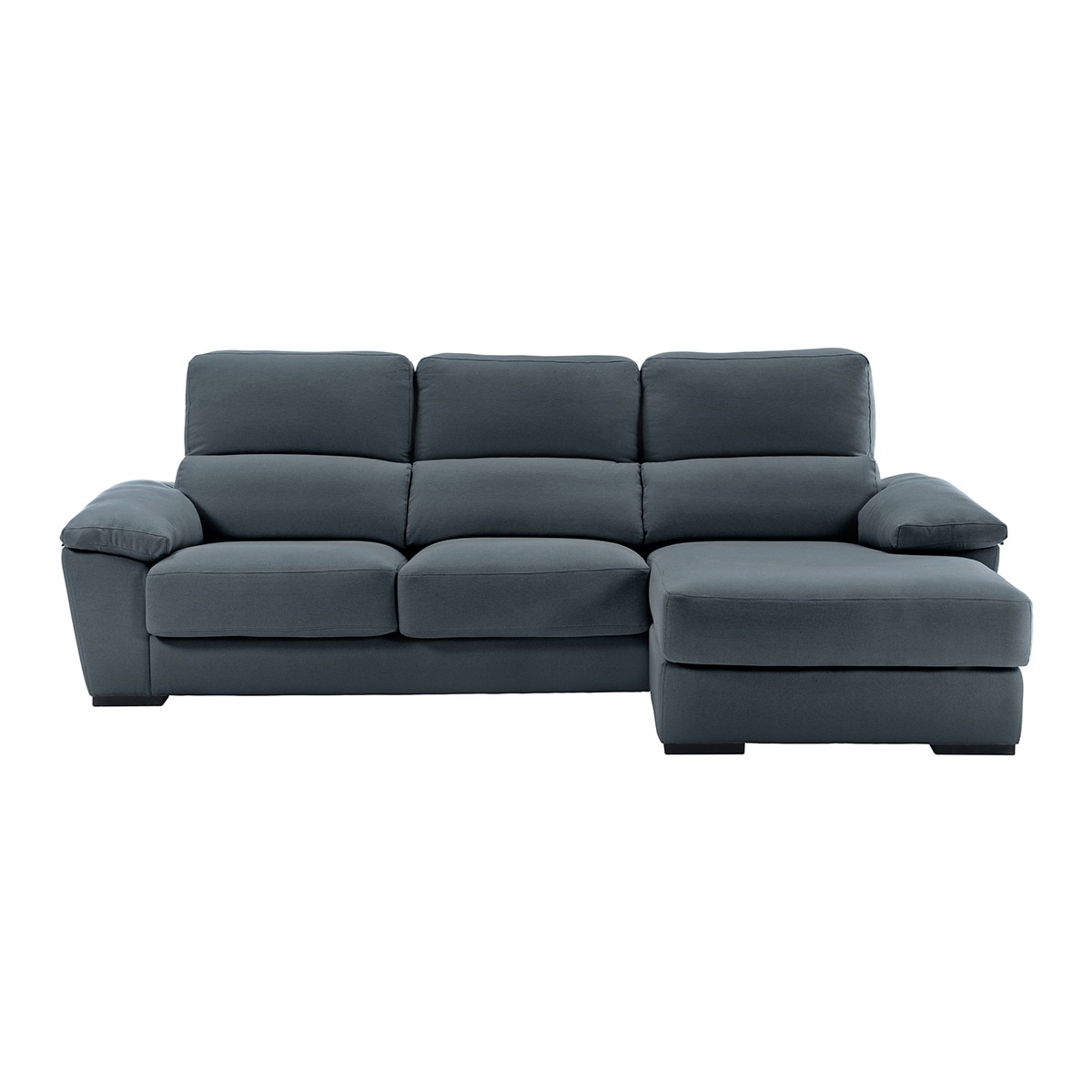 Imagem 0 de Sofá de Algodão e Linho de 5 Lugares com Assentos Deslizantes e Chaise-longue Direita com Baú Cloud