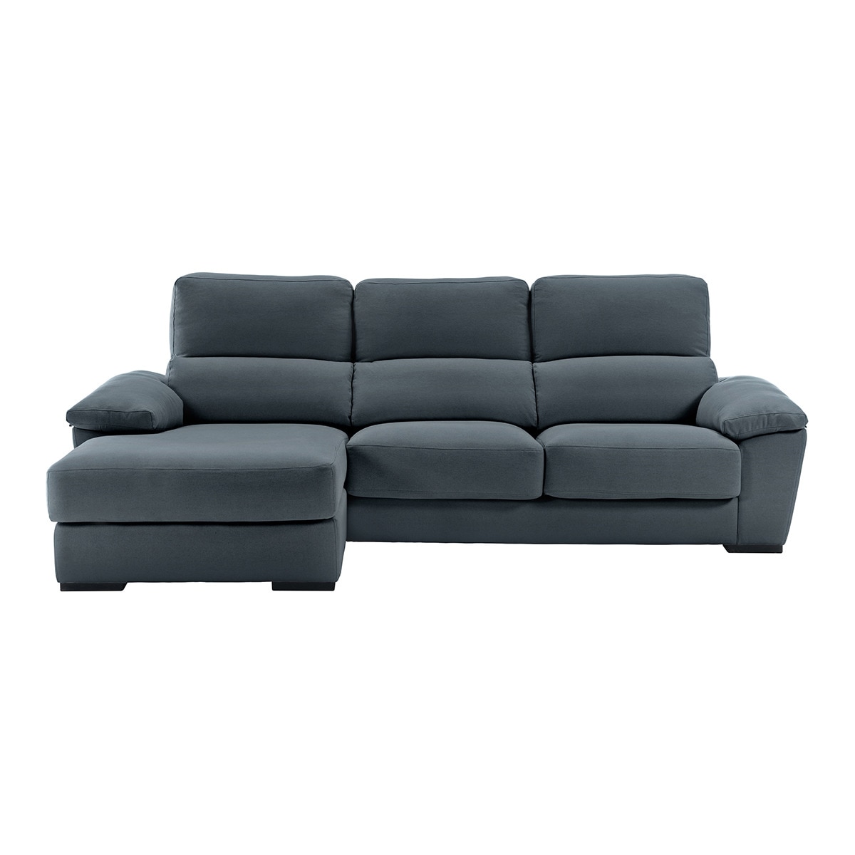 Imagem 0 de Sofá de Algodão e Linho de 5 Lugares com Assentos Deslizantes e Chaise Longue Esquerda com Baú Cloud