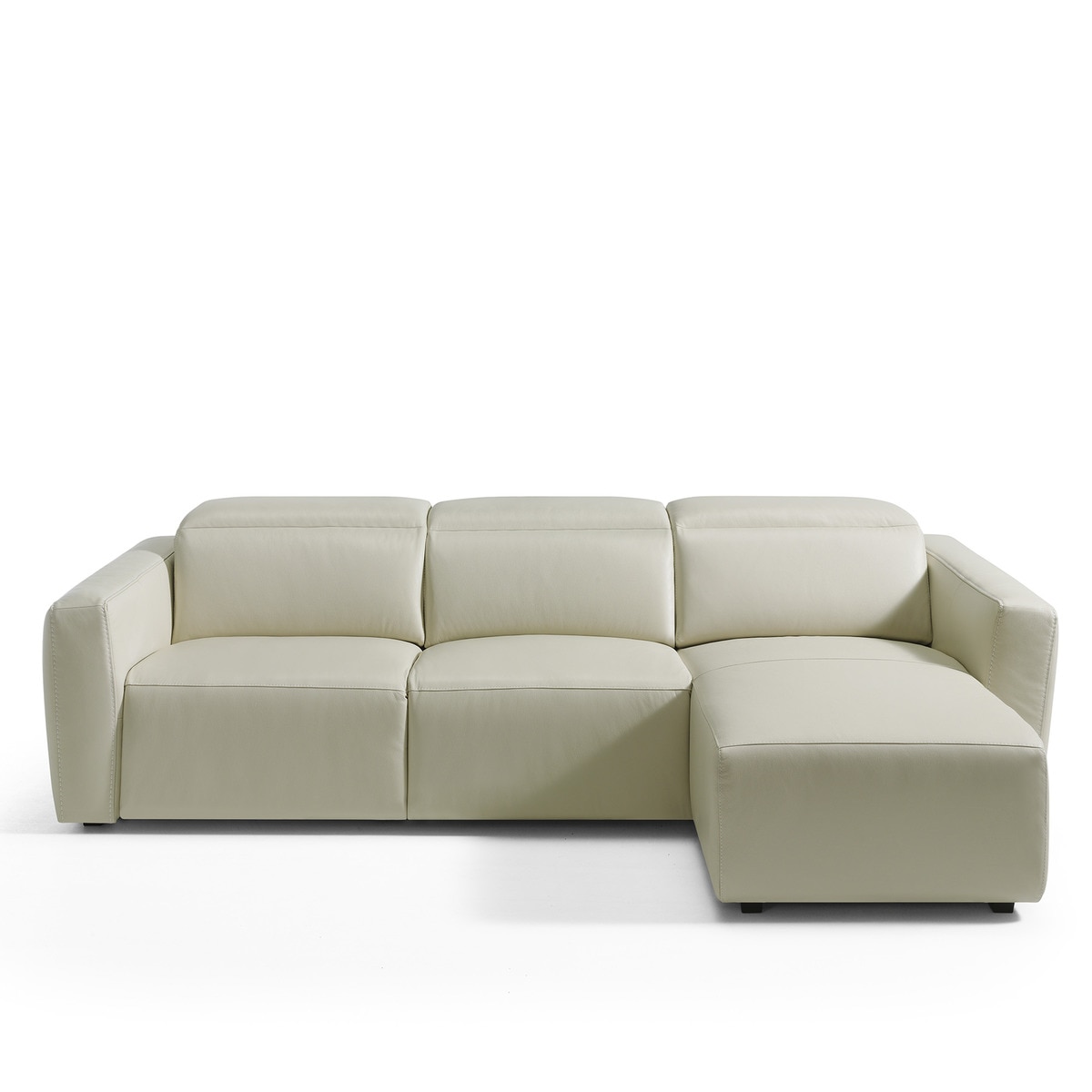 Imagem 0 de Sofá em Pele de 5 Lugares com Chaise Longue Direita Trento