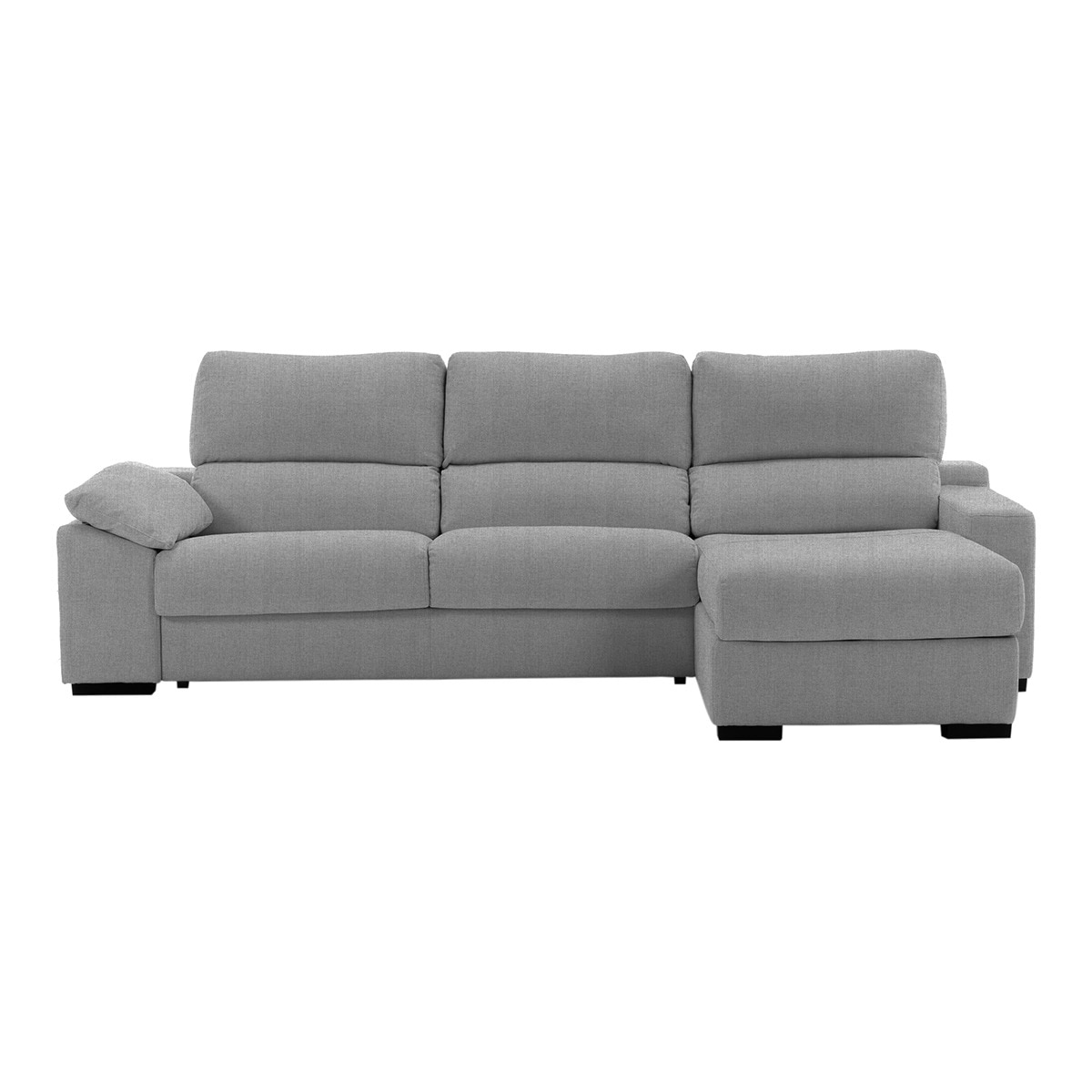 Imagem 0 de Sofá-cama estofado de 5 lugares com chaise longue direita e baú Frank
