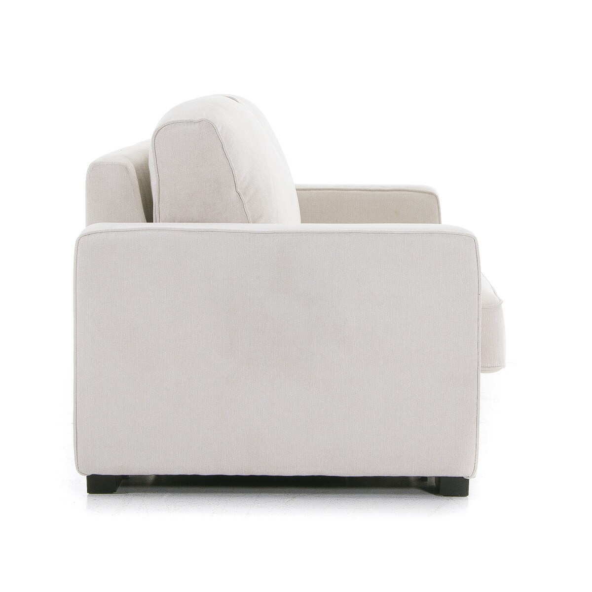 Sofá-cama estofado de 3 lugares 224 cm Padua Bege-3