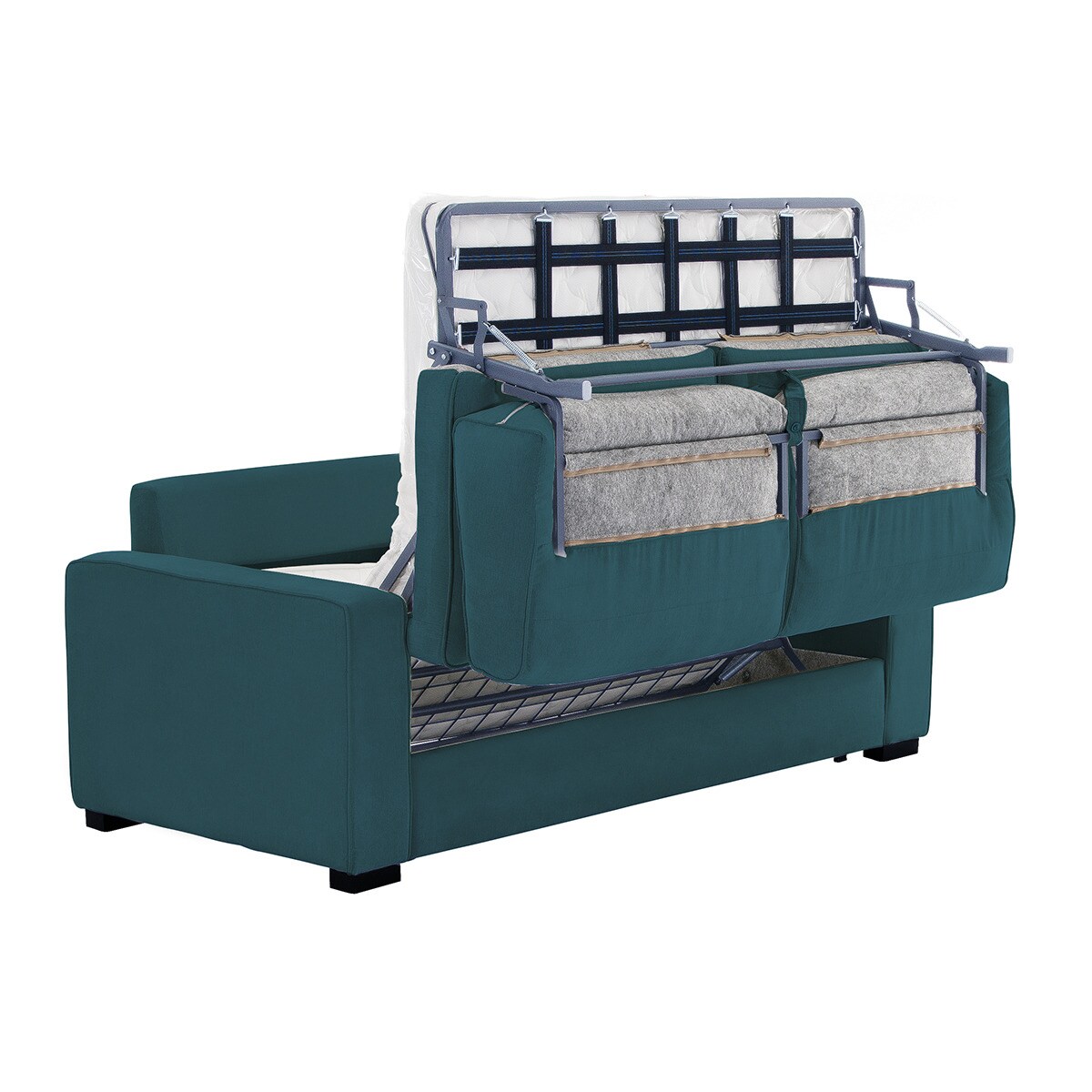 Sofá cama de 3 plazas 224 cm Padua El Corte Inglés - Azul Océano Azul Océano-7