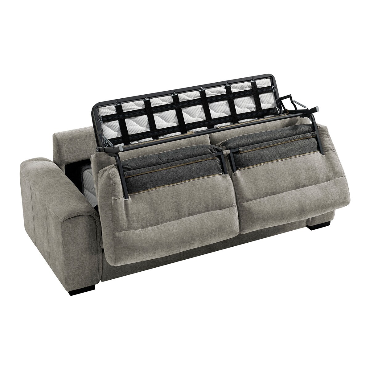 Sofá cama de 3 plazas Ródano El Corte Inglés - Cemento Cama 120 cm Cemento-6