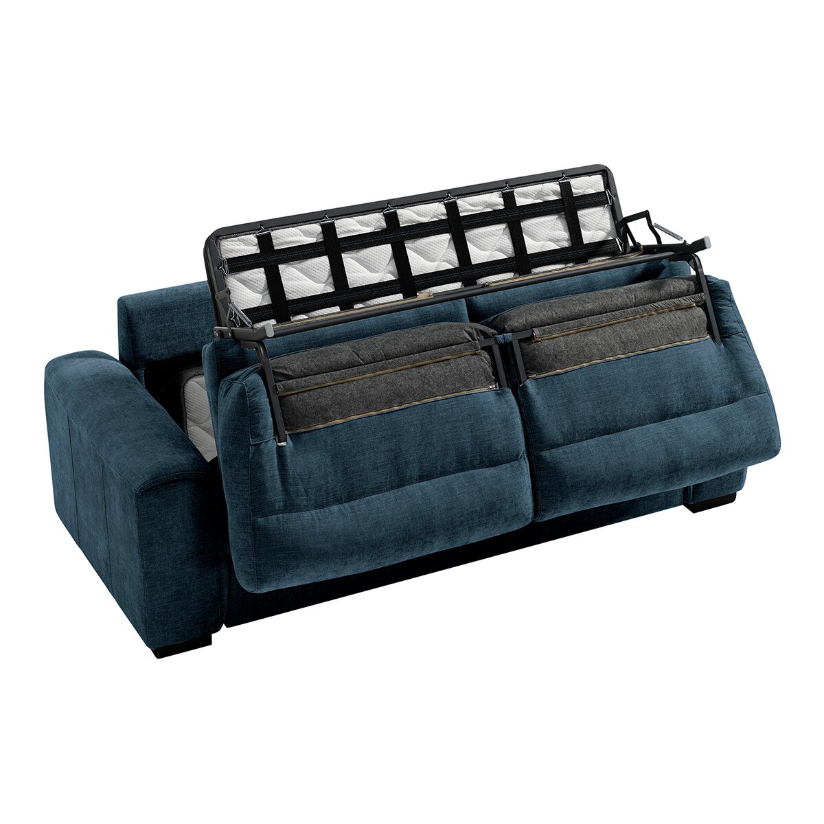 Sofá cama de 3 plazas Ródano El Corte Inglés - Azul Océano Cama 120 cm Azul Océano-6