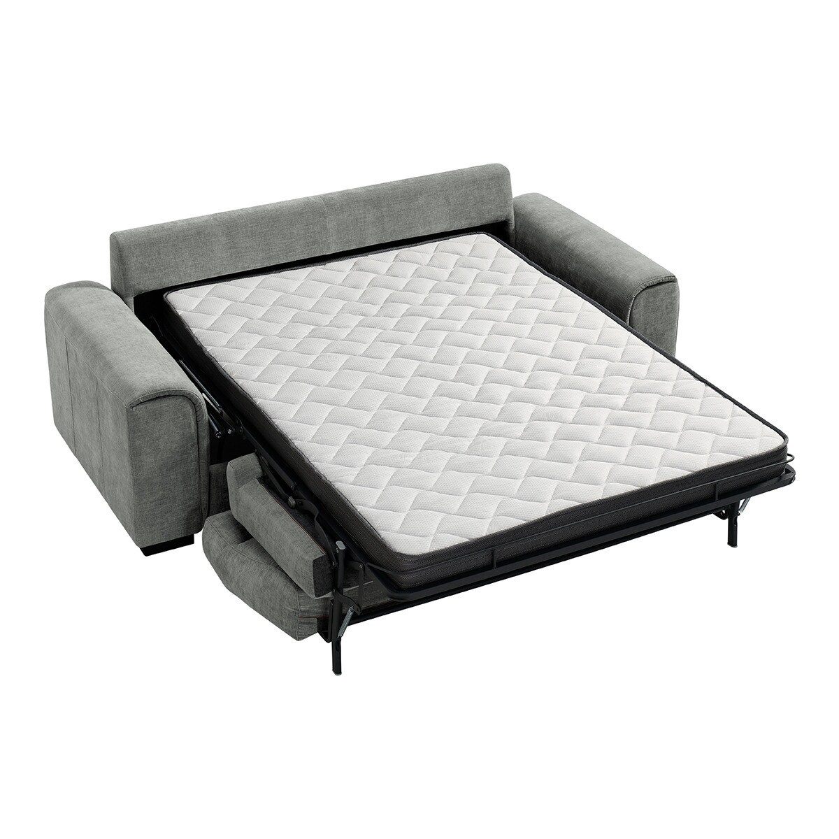 Sofá-Cama de 3 Lugares em Mistura de Algodão Ródano Pérola-7