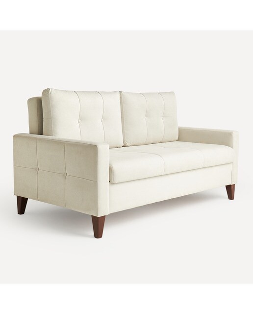 Sofá-Cama de 2 Lugares Brest Branco-2