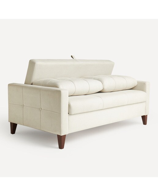 Sofá-Cama de 2 Lugares Brest Branco-4