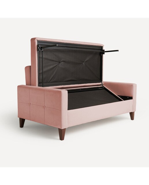 Sofá cama de 2 plazas Brest El Corte Inglés - Rosa Rosa-5