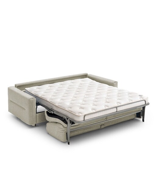 Sofá cama mezcla algodón Ross El Corte Inglés - Crema Cama 120 cm Crema-4