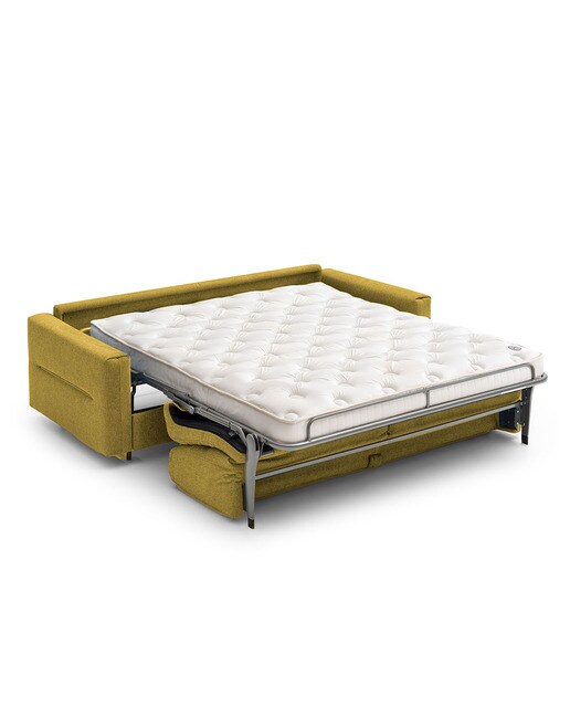 Sofá cama mezcla algodón Ross El Corte Inglés - Ocre Cama 120 cm Ocre-4
