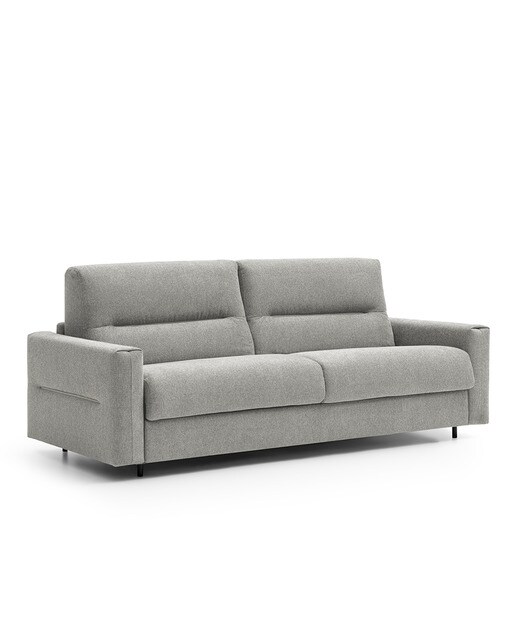 Sofá-Cama em Mistura de Algodão Ross Cinzento-pérola-2