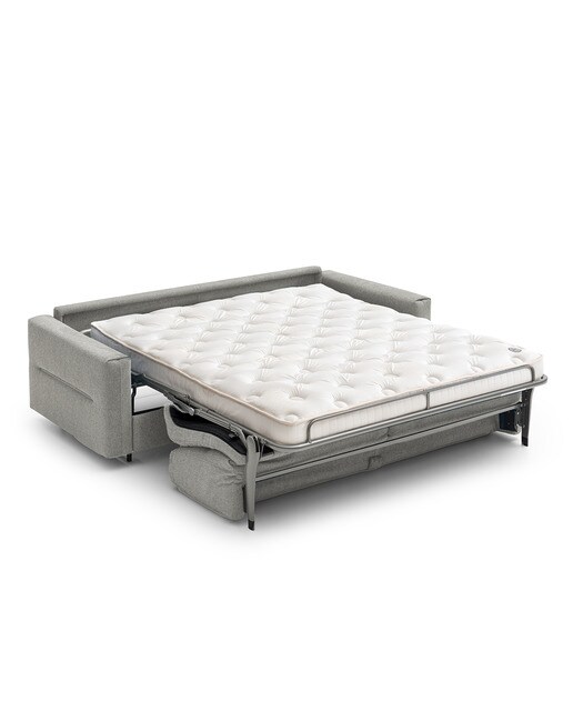 Sofá-Cama em Mistura de Algodão Ross Cinzento-pérola-4