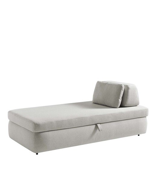 Sofá cama viscosa y lino Lyra El Corte Inglés - Mostaza Beige-3